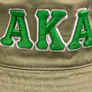 AKA Khaki Bucket <b>Hat</b> Green Embroidered Cotton <b>Sun</b> <b>Hat</b> Casual Outdoor Fishing Beach Travel Wide Brim Cap for Women <b>Men</b> - Product Image 6