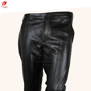 Durable <b>Men</b> Leather Pants Classic Fit Comfortable Soft Leather Material Suitable For <b>Any</b> Occasion - Product Image 5