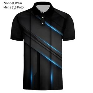 Casual Polo <b>Shirt</b> for Men Short Sleeve Dri Fit Novelty <b>Flame</b> Print - Product Image 6