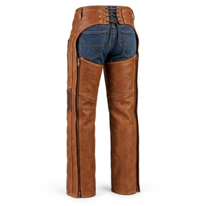 Adventures And Ranch - Pantalones de Montar de Cuero Completos, Material de Cuero de Alta Calidad, Cierre Ajustable, Ideal para Montar a Caballo al Aire Libre - Product Image 5