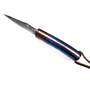 Cuchillo Forjado a Mano de Acero de Alto Carbono con Espiga Completa y Punta Caída, Multifuncional para Exteriores, Bricolaje, Caza, Rescate, Camping y Trabajo en Madera - Product Image 5