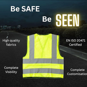 Chaleco de Seguridad Ajustable de Alta Visibilidad, Reflectante ANSI Clase 2, Transpirable, con Cierre Frontal y Múltiples Bolsillos - Product Image 4