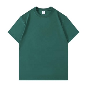 T-shirt de travail ample en tissu peigné pour homme, 100 % coton 230 g/m², blanc, anti-boulochage, formel, pour activités de football et de lenardage - Product Image 2