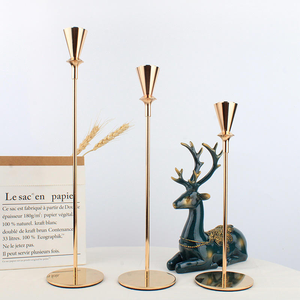 Porte-bougie décoratif en métal noir, argenté et doré pour la maison, l'hôtel, le magasin – Lanternes métalliques élégantes - Product Image 5