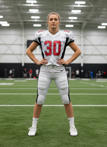 OEM Custom Front Sublimated <b>Polyester</b> Mesh Retro American Football Jersey <b>Shirt</b> Short Breathable Plus Size Quick Dry - Product Image 5