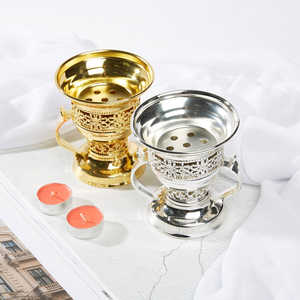 เตาเผาเครื่องหอมแบบโลหะตกแต่งสไตล์ตะวันออกกลางสำหรับใส่ธูปแท่ง - Product Image 1