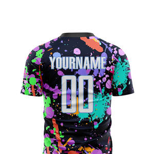 ชุดฟุตบอลออกแบบเองตามสั่ง OEM ODM ปักชื่อและหมายเลขทีม ผู้ผลิตเสื้อผ้าทีม - Product Image 4