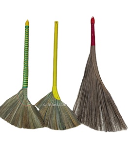 Ensemble balai et pelle en plantes naturelles vietnamiennes, outil de nettoyage écologique fait à la main, vente directe d'usine au Vietnam à prix avantageux - Product Image 1