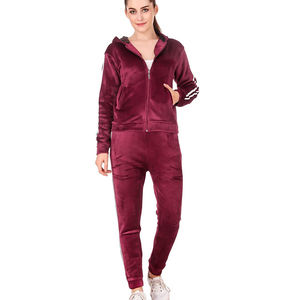 Conjunto de chándal con capucha de color liso para mujer, Top corto de manga larga con cremallera y pantalones con cordón, ropa informal de otoño - Product Image 4