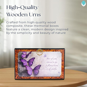 Luxury Handmade Wood Cremation <b>Box</b> for <b>Ashes</b> Natural Hardwood Funeral Urn with Secure Closure Personalized Memorial Wooden Urn - Product Image 5