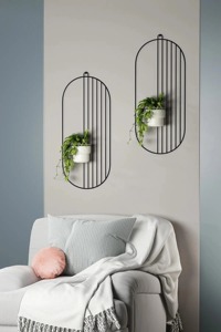 Elegante Marco de Metal Negro para Macetas con Maceta Incluida, Perfecto para Plantas de Interior, Decoración del Hogar, Dormitorio y Sala de Estar - Product Image 6