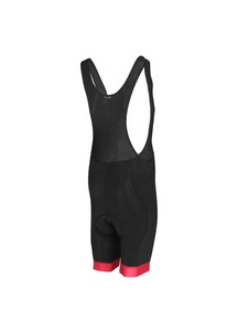Cuissard de cyclisme pour homme noir avec bordure rouge – Vêtement de performance - Product Image 4