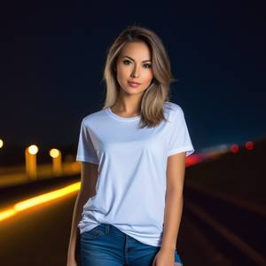 T-shirt imprimé avec logo personnalisé pour femmes, 100% coton, épaules tombantes, surdimensionné, coupe ample pour les filles, vente en gros OEM - Product Image 2