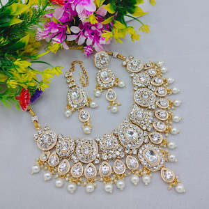 Jewelemarket Fashion Jewelry Set-Sparkle Crystal and Austrian Stone Beads Necklace 10575412GR - Product Image 1