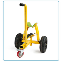 Chariot de manutention de verre avec pince réglable pour le transport de feuilles de verre et de dalles de pierre