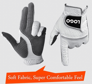 Custom Golf <b>Gloves</b> with Logo Genuine Leather <b>Sheepskin</b> Golf <b>Gloves</b> <b>Men</b> Non Slip Worn on Left Hand Golf <b>Glove</b> for <b>Men</b> - Product Image 1