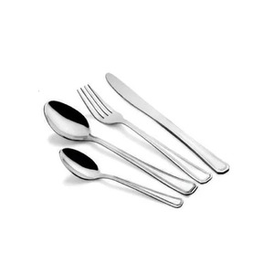 Black Pattern Handle Stainless Steel Eco-Friendly Durable Lightweight Cutlery <b>Sets</b> Spoon Fork <b>Knife</b> Flatware for Home Restaurant - Product Image 2