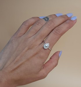 0.75 CT Lab Grown <b>Diamond</b> <b>Ring</b> 18K Solid Gold Gold Plated | IGI Certified | Elegant Engagement Wedding <b>Ring</b> | Luxury Bridal - Product Image 3