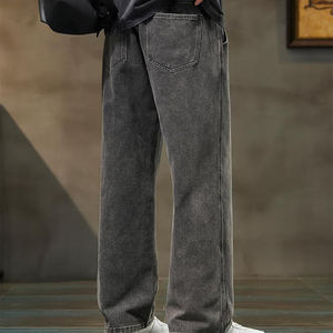 Vêtements pour hommes, mode denim, coupe skinny, coupe ample, extensible, 100% coton, style streetwear tendance, jeans confortables, vêtements décontractés - Product Image 3