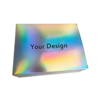 Boîte à savon Bluestar personnalisée de haute qualité, OEM, jetable, écologique - Emballage de luxe oblong auto-érecteur en carton holographique
