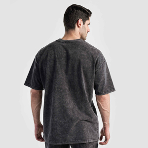 เสื้อยืดคอกลมทรงบ็อกซี่โอเวอร์ไซส์สำหรับผู้ชายรุ่นล่าสุด ขายส่ง เสื้อยืดทรงบ็อกซี่ผ้าฝ้าย 100% ราคาขายส่ง - Product Image 6