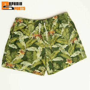 Shorts pour hommes à imprimé par sublimation avec cordon de serrage, séchage rapide, pour la gym, le sport, le fitness, le jogging, en polyester, pour la course et l'entraînement - Product Image 1