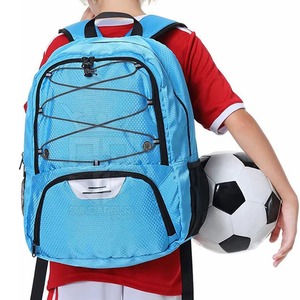 Mochila Deportiva Azul de Nailon con Bolsillo Lateral de Malla, Capacidad de 50-70L para Almacenamiento de Equipo de Fútbol para Niños - Product Image 4