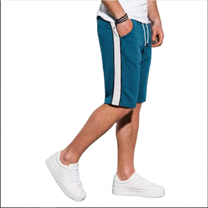 Shorts pour hommes en tissu toile Spandex/Polyester, respirants, à séchage rapide, taille élastique, légers, couleur personnalisable, best-seller - Product Image 4