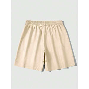 Shorts de Playa para Hombre, Cintura Media, Secado Rápido, 100% Algodón Ecológico, Cierre Elástico en la Cintura, Bolsillo, Traje de Baño Sólido para Gimnasio, Tallas Grandes - Product Image 6