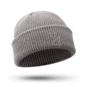 Top Selling 100% Wool Daily Soft Jacquard Beanie <b>Hat</b> High Quality Customizable Unisex Adult <b>Winter</b> Wholesale - Product Image 1