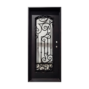 Royal Luxury Premium Artistic Wrought Iron Security Main Door Modern Design <b>Swing</b> Open Rust-Resistant Powder Coating Easy - Product Image 2