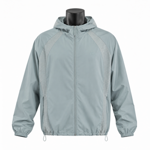 Chaqueta Cortavientos Unisex Personalizada, Impermeable, Transpirable, Ligera, para Deportes al Aire Libre, de Poliéster/Algodón, Invierno, Fabricante OEM ODM - Product Image 1