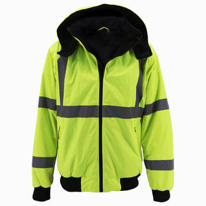 Chaqueta de Seguridad de Alta Visibilidad para Trabajo en Invierno, Impermeable, Resistente al Viento, Altamente Reflectante, ANSI Clase 1 EN ISO - Product Image 1