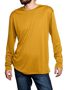 เสื้อแรชการ์ดแขนยาวผู้ชาย ผ้าฝ้าย 100% แห้งเร็ว เย็นสบาย ตะเข็บเรียบ ป้องกันแสงแดด เหมาะสำหรับกีฬาทางน้ำ BJJ และการฝึกซ้อมแบบคอมเพรสชั่น - Product Image 6
