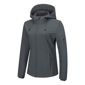 Chaqueta Ligera Impermeable y Cortavientos para Mujer, con Capucha, Forro Polar y Relleno de Algodón - Product Image 4