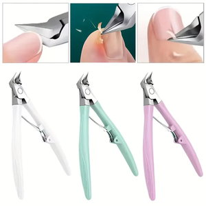 Tijeras de Manicura Profesionales de Acero Inoxidable de Marca Privada, Coloridas, Antideslizantes, para Eliminar Cutículas y Piel Muerta, Cortaúñas - Product Image 4
