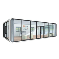 Maison préfabriquée modulaire Apple Pod à deux étages, bureau mobile