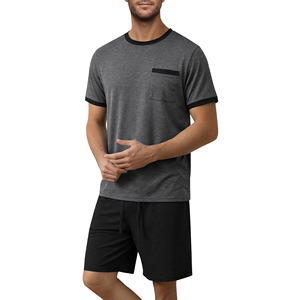 Ensembles de t-shirts pour hommes en deux pièces assorties, design de logo personnalisé, ensemble short et t-shirt, ensemble d'été surdimensionné de haute qualité - Product Image 1
