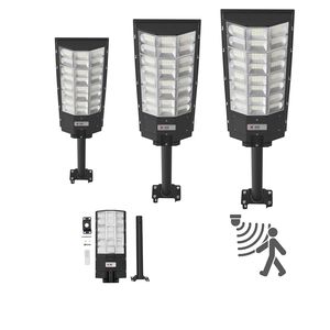 Projecteur Solaire LED de Sécurité 8000W, 450000LM, pour Extérieur, Éclairage Public pour Parking Commercial, Détection de Mouvement Crépuscule-Aube, Autoroutes, DC - Product Image 1