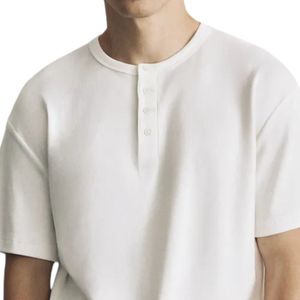 Wholesale <b>Men's</b> Slim Fit <b>Henley</b> <b>Shirt</b> Casual Short Sleeve T <b>Shirt</b> Soft Breathable Cotton Button Placket Top for Daily - Product Image 3