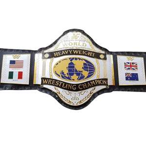 the 1986 WWE World Heavyweight Championship wrestling title belt, famously associated with Hulk Hogan - Product Image 1