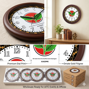 Horloge murale promotionnelle édition Inde avec impression personnalisée pour la rentrée scolaire – Symbole national - Product Image 2