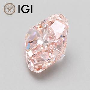 เพชรรูปหัวใจสีชมพูทรงหลวม ได้รับการรับรองจาก IGI เพชรสังเคราะห์จากห้องปฏิบัติการสำหรับทำเครื่องประดับ - Product Image 3