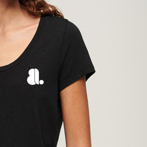 T-shirt pour femme, écologique, logo uni, décontracté, été, 100% coton biologique, 160g, imprimé sur mesure, non tissé, respirant, séchage rapide - Product Image 3