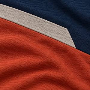 T-shirt à manches courtes pour homme, col rond, design sportif à blocs de couleur, coupe classique, séchage rapide - Product Image 4