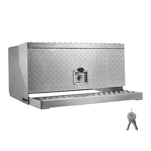 Cassetta Portautensili per Camion 76x75x40 cm in Alluminio Rinforzato con Superficie Diamantata, Impermeabile, per Ingresso Cabina, Personalizzabile OEM - Product Image 1