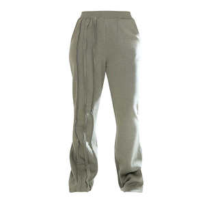 Pantalon de jogging évasé pour femme en toile, taille élastique, coupe décontractée, idéal pour l'hiver, taille personnalisée - Product Image 6
