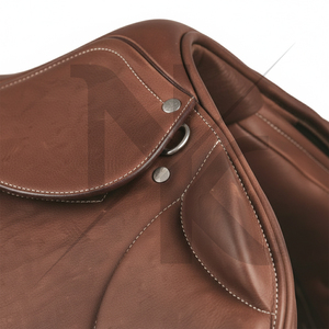 Selle d'équitation anglaise en cuir de vachette de qualité supérieure, siège ergonomique, confort du cavalier, produits d'équitation anglaise en provenance d'Inde - Product Image 6