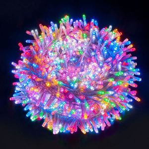 Guirlande lumineuse LED de Noël 10M-100M 2V en tissu imprimé, étanche, pour extérieur, fêtes, mariages, cadeaux, décoration - Product Image 3