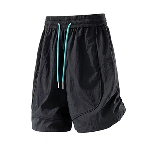 Men Oversized Baggy Casual Shorts Japanese Streetwear <b>Balloon</b> Fit Crinkle Nylon Knee Length Shorts OEM <b>Custom</b> - Product Image 1
